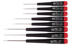 Wiha - 8 Piece Hex Key Set - Hex Range 0.028 to 1/8" - Apex Tool & Supply