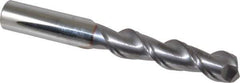 Niagara Cutter - 1/2", 2" LOC, 1/2" Shank Diam, 4" OAL, 2 Flute, Solid Carbide Square End Mill - Single End, TiCN Finish, Spiral Flute, 45° Helix, Centercutting, Right Hand Cut, Right Hand Flute, Series A245 - Apex Tool & Supply