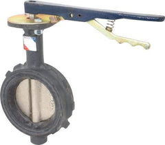 NIBCO - 4" Pipe, Wafer Butterfly Valve - Lever Handle, Ductile Iron Body, Buna-N Seat, 250 WOG, Ductile Iron Disc, Stainless Steel Stem - Apex Tool & Supply