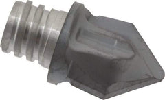 Iscar - MM HCD Grade IC908 Carbide Chamfer Milling Tip Insert - TiAlN Finish, 2 Flutes, 1/2" Cutting Diam, 0.472" Depth of Cut, 0.61" Extension - Apex Tool & Supply