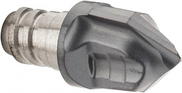 Iscar - MM HCD Grade IC908 Carbide Chamfer Milling Tip Insert - TiAlN Finish, 2 Flutes, 0.315" Cutting Diam, 0.276" Depth of Cut, 0.384" Extension - Apex Tool & Supply