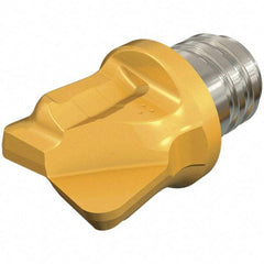 Iscar - MM HT Grade IC908 Carbide End Milling Tip Insert - TiAlN Finish, 2 Flutes, 12mm Cutting Diam, 5.4mm Depth of Cut, 9.1mm Extension, 0.1181" Cnr Rad - Apex Tool & Supply