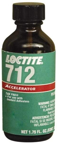 Loctite - 1.75 Fluid Ounce, Clear Adhesive Accelerator - For Use with Instant Adhesive - Apex Tool & Supply