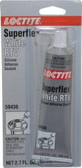 Loctite - 80 mL Tube White RTV Silicone Joint Sealant - 30 min Tack Free Dry Time, 24 hr Full Cure Time, Series 135 - Apex Tool & Supply