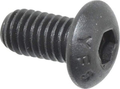 Value Collection - #10-32 UNF Hex Socket Drive, Button Screw - Alloy Steel, Black Oxide Finish, 3/8" Length Under Head - Apex Tool & Supply
