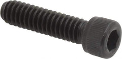 Value Collection - 1/4-20 UNC Hex Socket Drive, Socket Cap Screw - Alloy Steel, Black Oxide Finish, Partially Threaded, 1" Length Under Head - Apex Tool & Supply