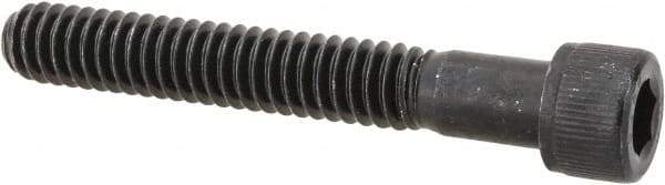 Value Collection - 1/4-20 UNC Hex Socket Drive, Socket Cap Screw - Alloy Steel, Black Oxide Finish, Partially Threaded, 1-3/4" Length Under Head - Apex Tool & Supply