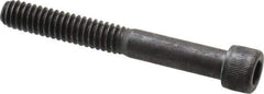 Value Collection - 1/4-20 UNC Hex Socket Drive, Socket Cap Screw - Alloy Steel, Black Oxide Finish, Partially Threaded, 2" Length Under Head - Apex Tool & Supply