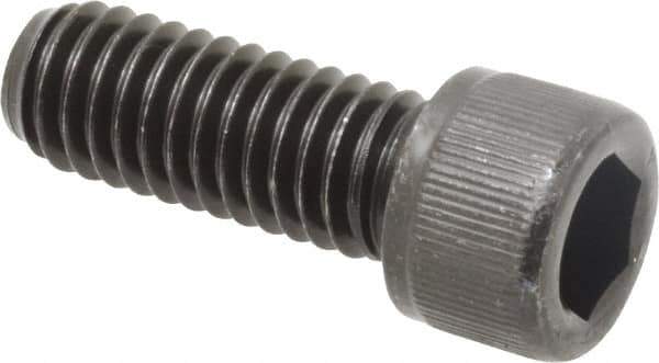 Value Collection - 3/8-16 UNC Hex Socket Drive, Socket Cap Screw - Alloy Steel, Black Oxide Finish, Fully Threaded, 1" Length Under Head - Apex Tool & Supply