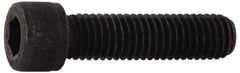 Value Collection - 7/16-14 UNC Hex Socket Drive, Socket Cap Screw - Alloy Steel, Black Oxide Finish, Partially Threaded, 4" Length Under Head - Apex Tool & Supply