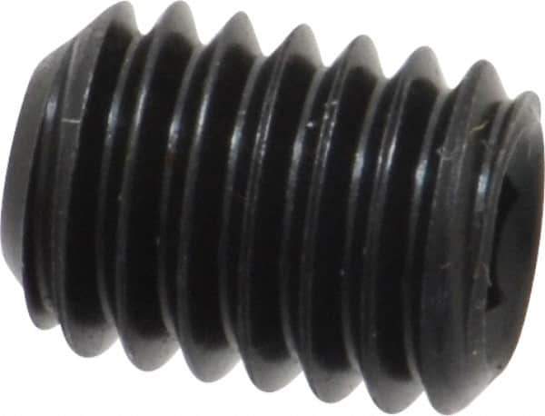Value Collection - 3/8-16 UNC, 1/2" OAL, Cup Point Set Screw - Grade 8 Alloy Steel, 3/16" Key - Apex Tool & Supply