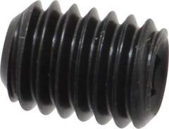 Value Collection - 3/8-16 UNC, 1/2" OAL, Cup Point Set Screw - Grade 8 Alloy Steel, 3/16" Key - Apex Tool & Supply