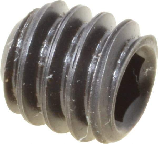 Value Collection - 1/4-20 UNC, 1/4" OAL, Cup Point Set Screw - Grade 8 Steel, 1/8" Key - Apex Tool & Supply