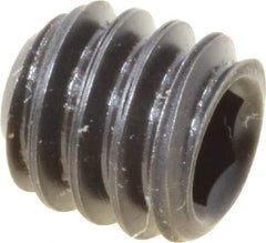 Value Collection - 1/4-20 UNC, 1/4" OAL, Cup Point Set Screw - Grade 8 Steel, 1/8" Key - Apex Tool & Supply