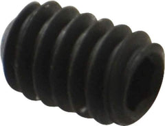 Value Collection - 1/4-20 UNC, 3/8" OAL, Cup Point Set Screw - Grade 8 Steel, 1/8" Key - Apex Tool & Supply