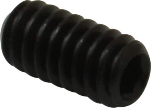 Value Collection - 1/4-20 UNC, 1/2" OAL, Cup Point Set Screw - Grade 8 Steel, 1/8" Key - Apex Tool & Supply