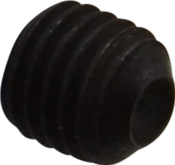Value Collection - 1/4-28 UNF, 1/4" OAL, Cup Point Set Screw - Grade 8 Steel, 1/8" Key - Apex Tool & Supply