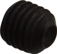 Value Collection - 1/4-28 UNF, 1/4" OAL, Cup Point Set Screw - Grade 8 Steel, 1/8" Key - Apex Tool & Supply