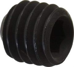 Value Collection - #10-32 UNF, 3/16" OAL, Cup Point Set Screw - Grade 8 Steel, 3/32" Key - Apex Tool & Supply