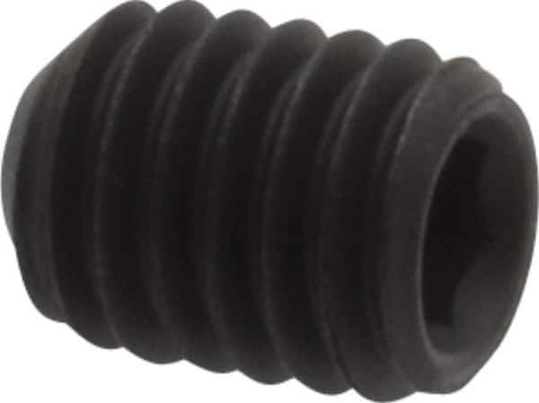 Value Collection - #10-32 UNF, 1/4" OAL, Cup Point Set Screw - Grade 8 Steel, 3/32" Key - Apex Tool & Supply
