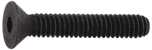 Value Collection - 5/16-18 UNC Hex Socket Drive, Flat Screw - Alloy Steel, Black Oxide Finish, Fully Threaded, 1/2" OAL - Apex Tool & Supply