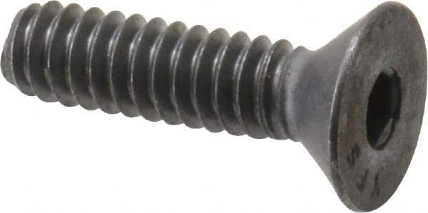 Value Collection - #10-24 UNC Hex Socket Drive, Flat Screw - Alloy Steel, Black Oxide Finish, 3/4" OAL - Apex Tool & Supply