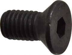 Value Collection - 1/2-13 UNC Hex Socket Drive, Flat Screw - Alloy Steel, Black Oxide Finish, Fully Threaded, 1" OAL - Apex Tool & Supply