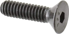 Value Collection - 1/4-20 UNC Hex Socket Drive, Flat Screw - Alloy Steel, Black Oxide Finish, Partially Threaded, 1" OAL - Apex Tool & Supply