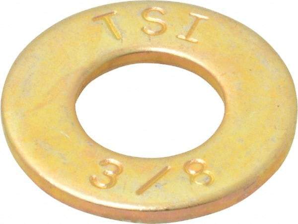 Value Collection - 3/8" Screw, Grade 8 Alloy Steel SAE Flat Washer - 13/32" ID x 13/16" OD, 1/16" Thick - Apex Tool & Supply