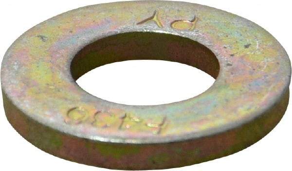 Value Collection - 1/2" Screw, Grade 8 Alloy Steel SAE Flat Washer - 17/32" ID x 1-1/16" OD, 3/32" Thick - Apex Tool & Supply