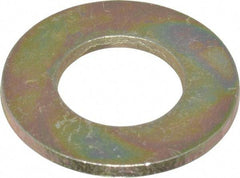 Made in USA - 5/8" Screw, Grade 8 Alloy Steel SAE Flat Washer - 21/32" ID x 1-5/16" OD, 3/32" Thick - Apex Tool & Supply