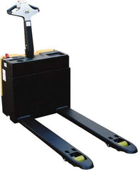 Vestil - 3,000 Lb Capacity, 7-51/64" Lift Electric Pallet Truck - 3.1" Min Lift Height, 47" Fork Length x 25" Fork Width, 28-1/2" Overall Width - Apex Tool & Supply
