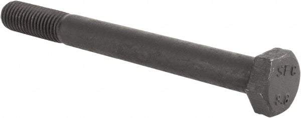 Value Collection - M12x1.75mm Metric Coarse, 120mm Length Under Head Hex Head Cap Screw - Partially Threaded, Grade 8.8 Steel, Uncoated, 19mm Hex - Apex Tool & Supply