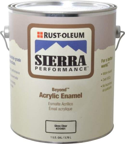 Rust-Oleum - 1 Gal Clear Gloss Finish Metal Coating - <0 gL VOC Compliance - Apex Tool & Supply
