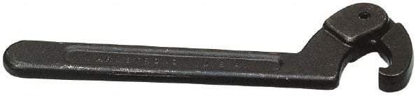 Martin Tools - 4-1/2" to 6-1/4" Capacity, Adjustable Hook Spanner Wrench - 12-1/8" OAL, 1/4" Hook Pin Height - Apex Tool & Supply