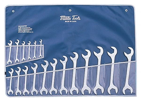 Martin Tools - 18 Piece, 3/8 to 1-1/2" Hydraulic Wrench Set - Apex Tool & Supply