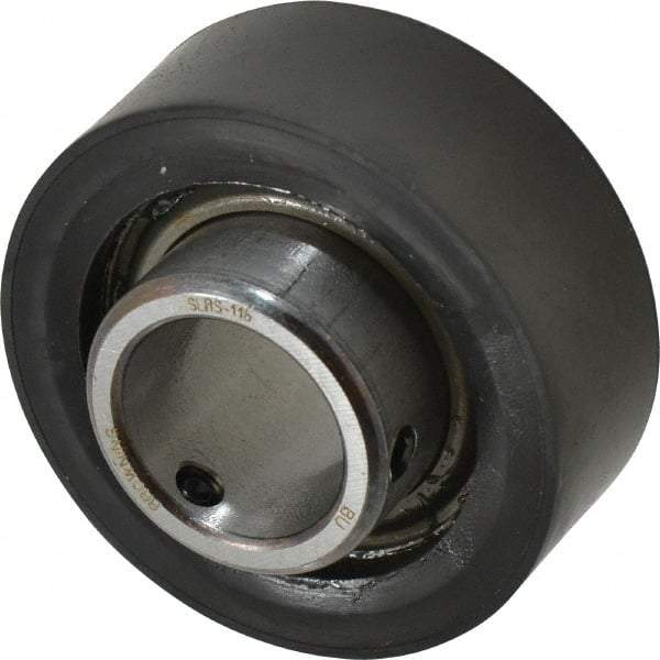 Browning - 1" ID x 2-17/32" OD, 2,801 Lb Dynamic Capacity, Set Screw Locking Insert Bearing - Rubber Grommet Housing, 52100 Steel Insert, 1" Race Width, 1,651 Lb Static Capacity - Apex Tool & Supply