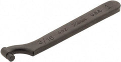 Martin Tools - 1" Capacity, Pin Spanner Wrench - 4" OAL, 5/32" Hook Pin Height - Apex Tool & Supply