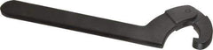 Martin Tools - 2" to 4-3/4" Capacity, Adjustable Hook Spanner Wrench - 11-3/8" OAL, 3/16" Hook Pin Height - Apex Tool & Supply