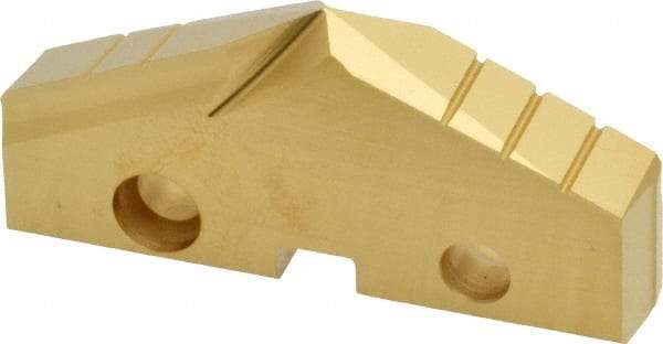 Allied Machine and Engineering - 2" Diam x 5/16" Thick, Seat Code 4, 132° Included Angle Spade Drill Insert - TiN Coated, Cobalt, Grade Super Cobalt, Series GEN2 T-A - Apex Tool & Supply