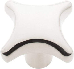 KIPP - 2.48" Head Diam, 4 Point Lobed Knob - 1/2-13 Hole, Stainless Steel - Apex Tool & Supply