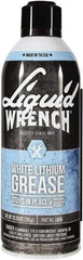 Liquid Wrench - 10.25 oz Aerosol Lithium General Purpose Grease - White, 225°F Max Temp, - Apex Tool & Supply