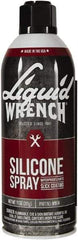 Liquid Wrench - 15 oz Aerosol Silicone Lubricant - Clear Yellow - Apex Tool & Supply