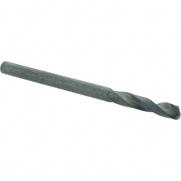 Guhring - 3.15mm 130° Spiral Flute Cobalt Screw Machine Drill Bit - Oxide Finish, Right Hand Cut, 18mm Flute Length, 49mm OAL, Standard Point, Straight Shank - Apex Tool & Supply