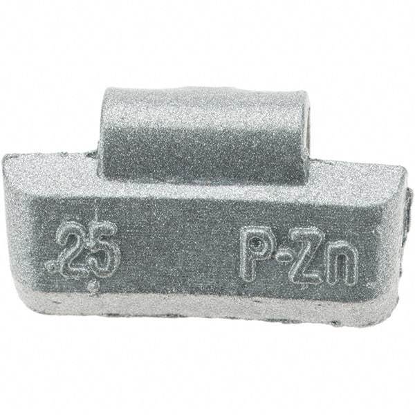 Perfect Equipment - 0.25 oz P Wheel Weight - Zinc, For Use with Automotive & Light Trucks - Apex Tool & Supply