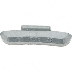 Perfect Equipment - 1 oz P Wheel Weight - Zinc, For Use with Automotive & Light Trucks - Apex Tool & Supply