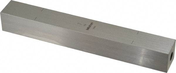 Mitutoyo - 7" Square Steel Gage Block - Accuracy Grade 0, Includes Certificate of Inspection - Apex Tool & Supply