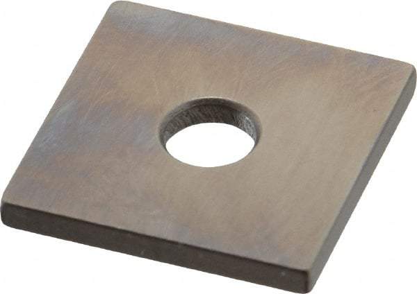 Mitutoyo - 0.103" Square Steel Gage Block - Accuracy Grade 0, Includes Certificate of Inspection - Apex Tool & Supply