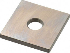 Mitutoyo - 0.105" Square Steel Gage Block - Accuracy Grade 0, Includes Certificate of Inspection - Apex Tool & Supply