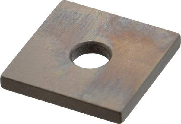 Mitutoyo - 0.121" Square Steel Gage Block - Accuracy Grade 0, Includes Certificate of Inspection - Apex Tool & Supply